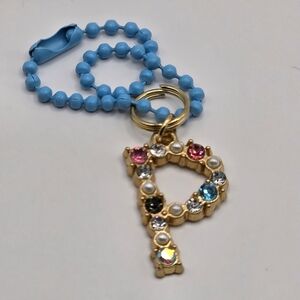 Gold Initial Keychain/Tumbler Charm